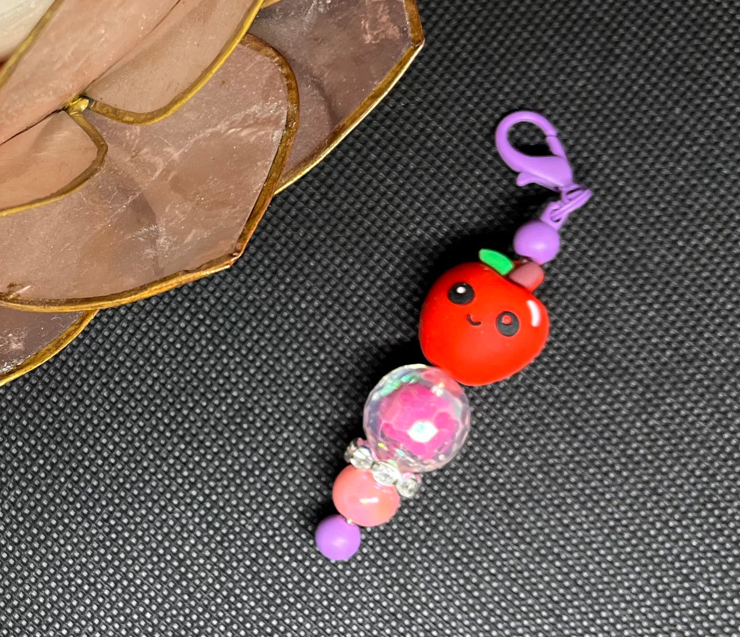 Apple Beaded Charm
