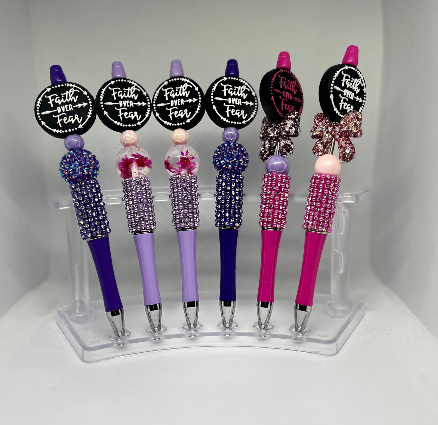 Faith Over Fear Beaded Pen