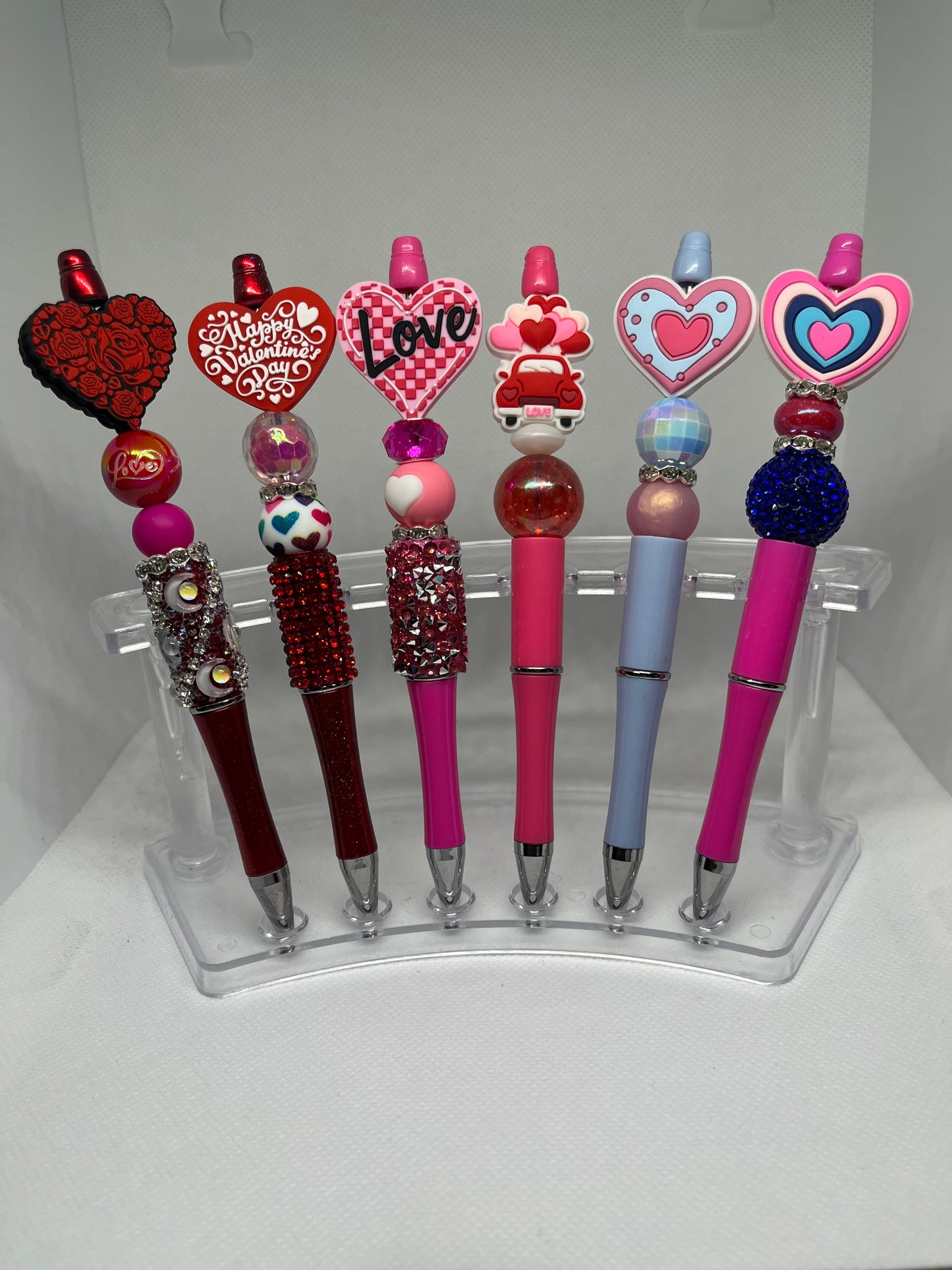 Valentines Day Beaded Pens #1