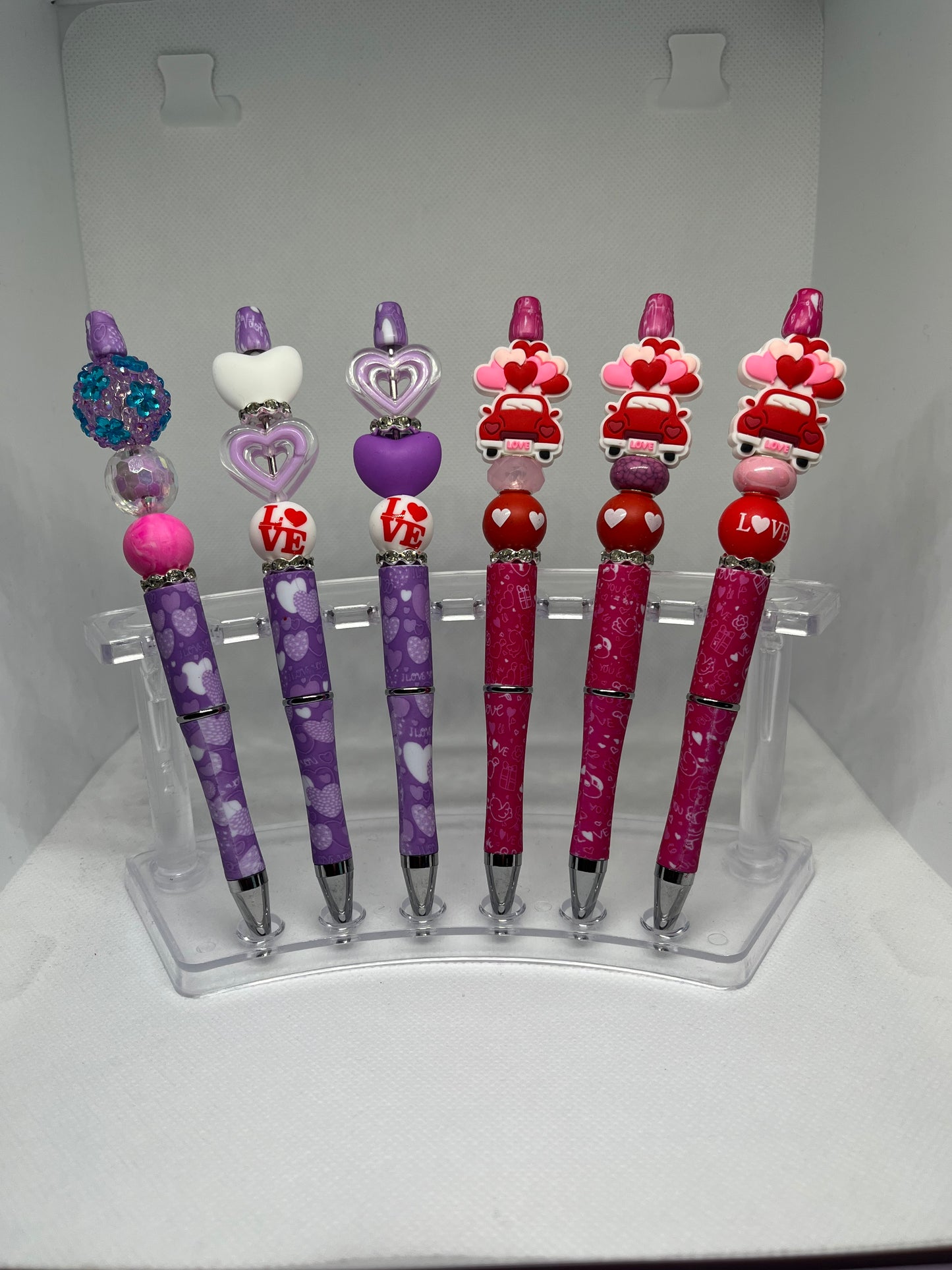 Valentines Day Beaded Pens #1