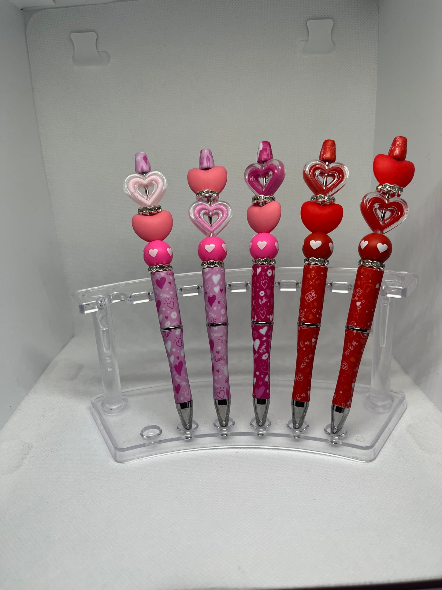Valentines Day Beaded Pens #1