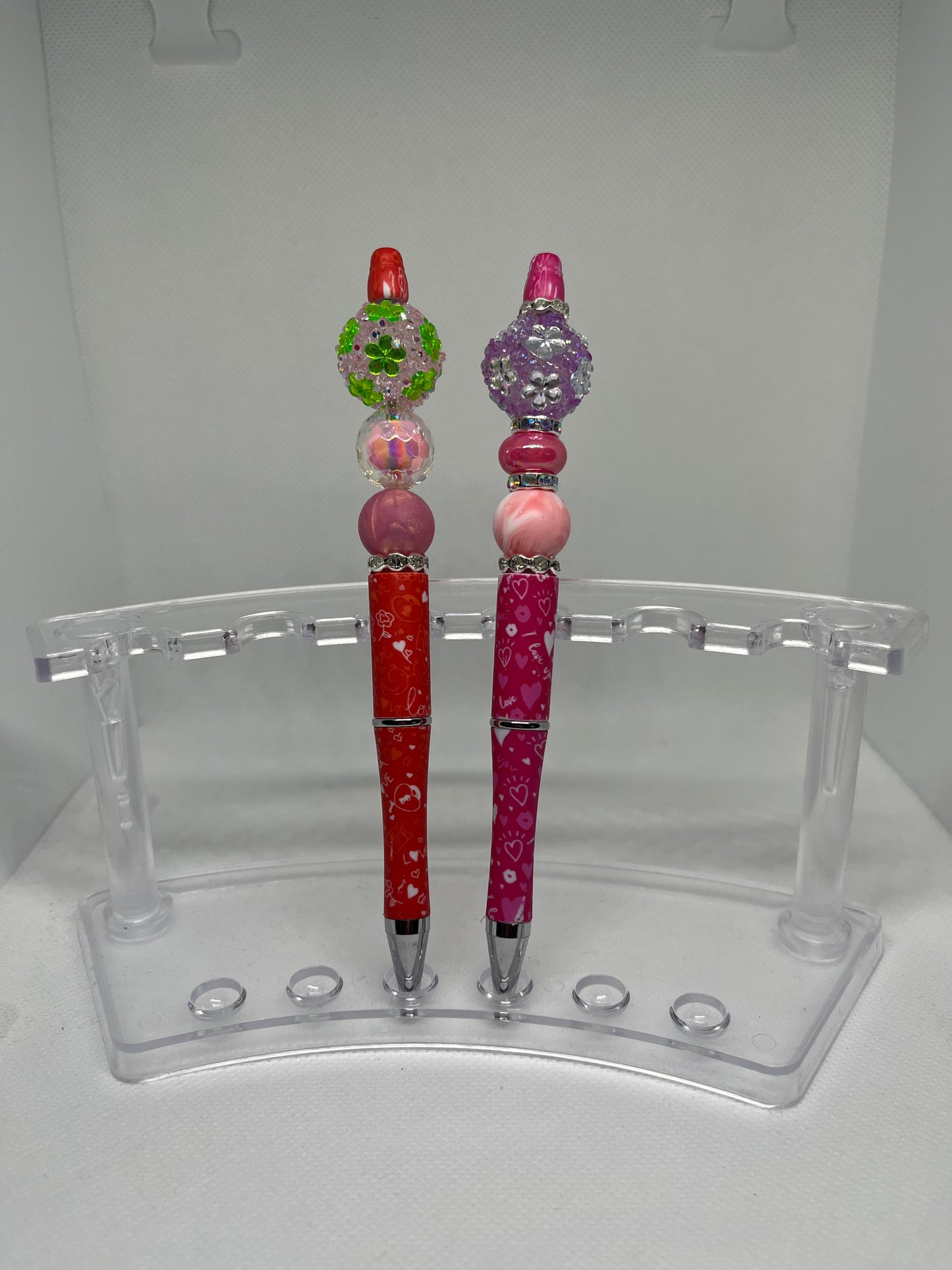 Valentines Day Beaded Pens #2