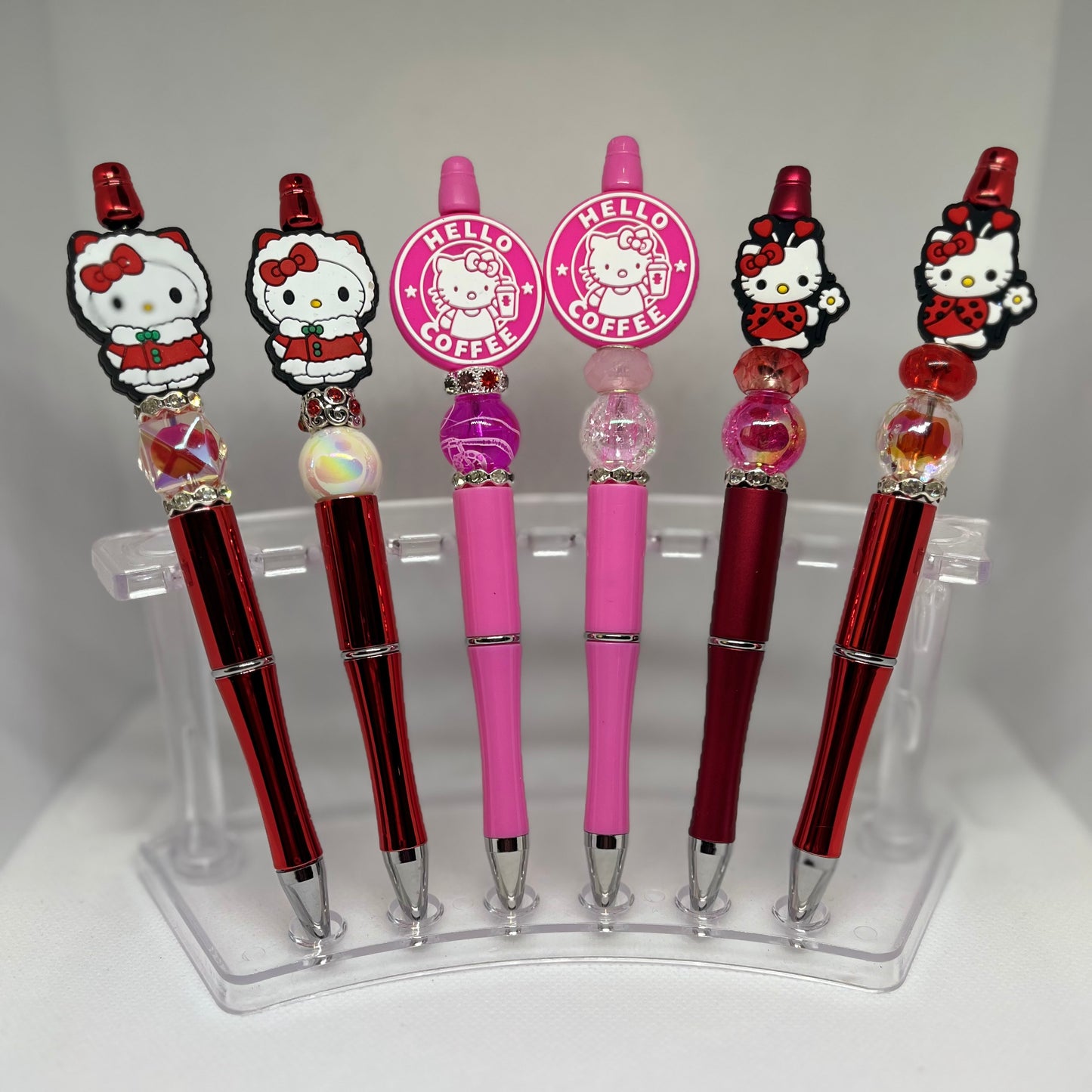 Red Hello Kitty Beaded Pens