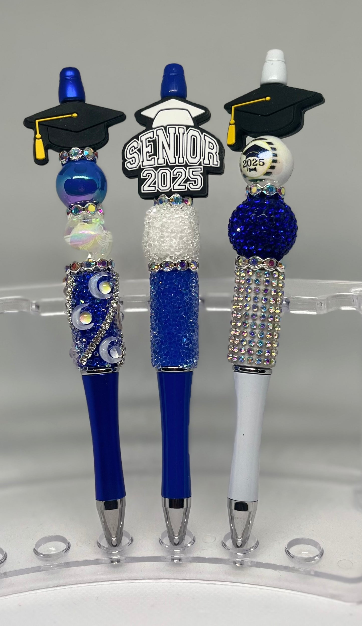 Senior 2025 Beaded Pen - Blue