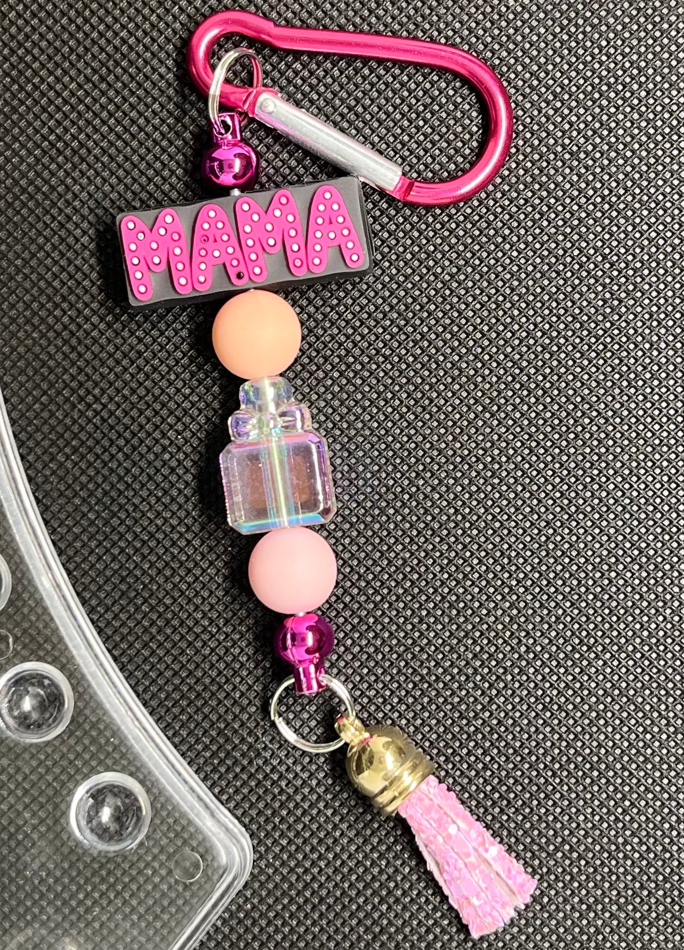 Mama Beaded Keychain