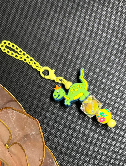 Green Dino Tumbler Charm