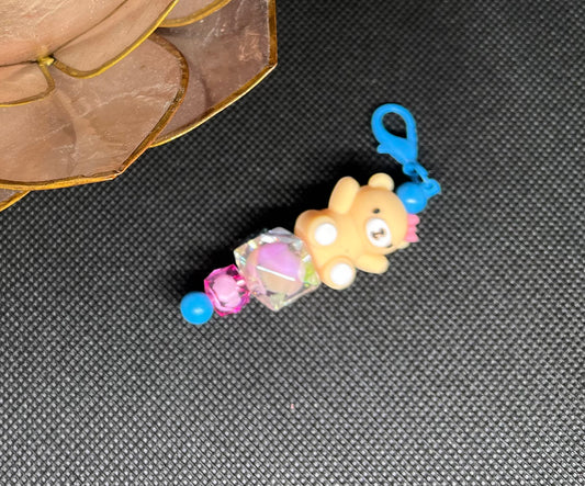 Teddy Bear Beaded Charm