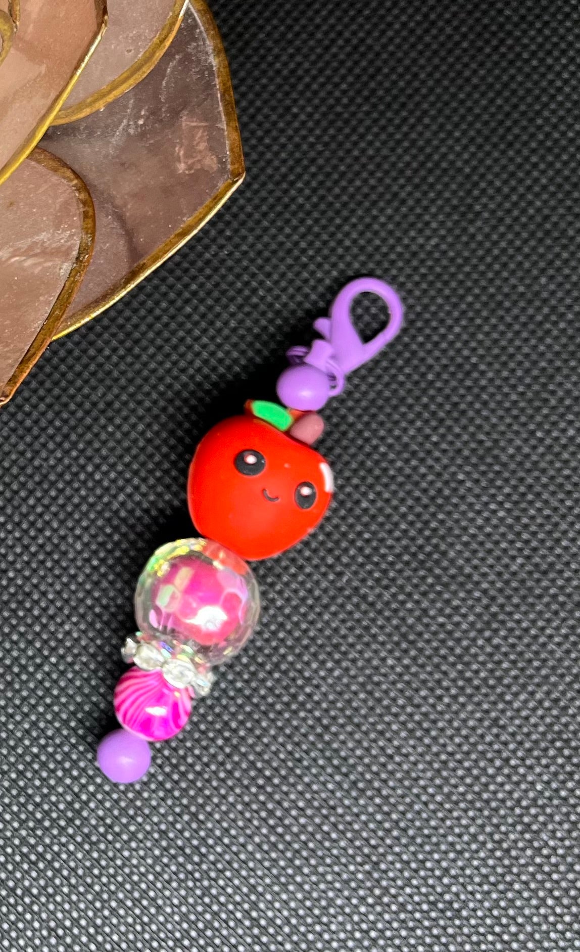 Apple Beaded Charm