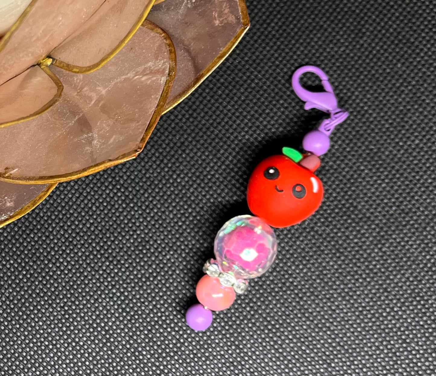 Apple Beaded Charm