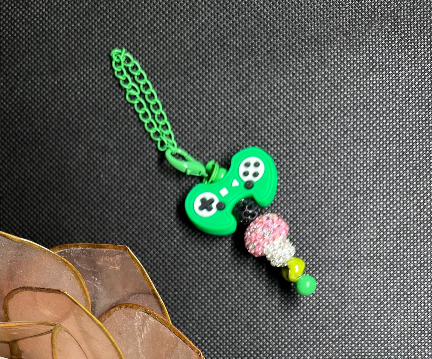 Game Controller Beaded Tumbler Charm