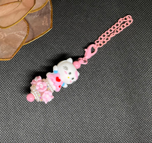 Hello Kitty Beaded Tumbler Charm