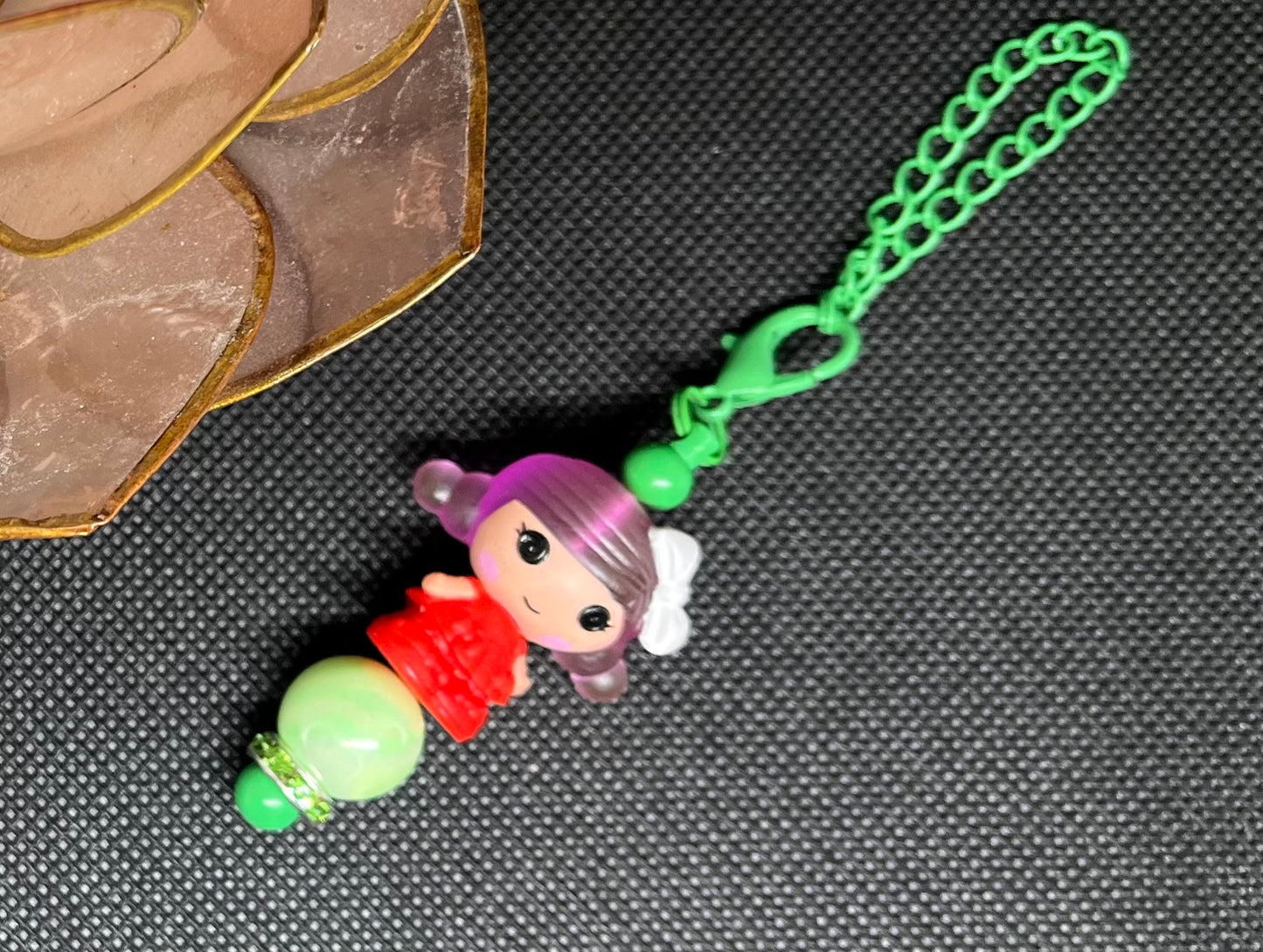 Doll Tumbler Beaded Charm