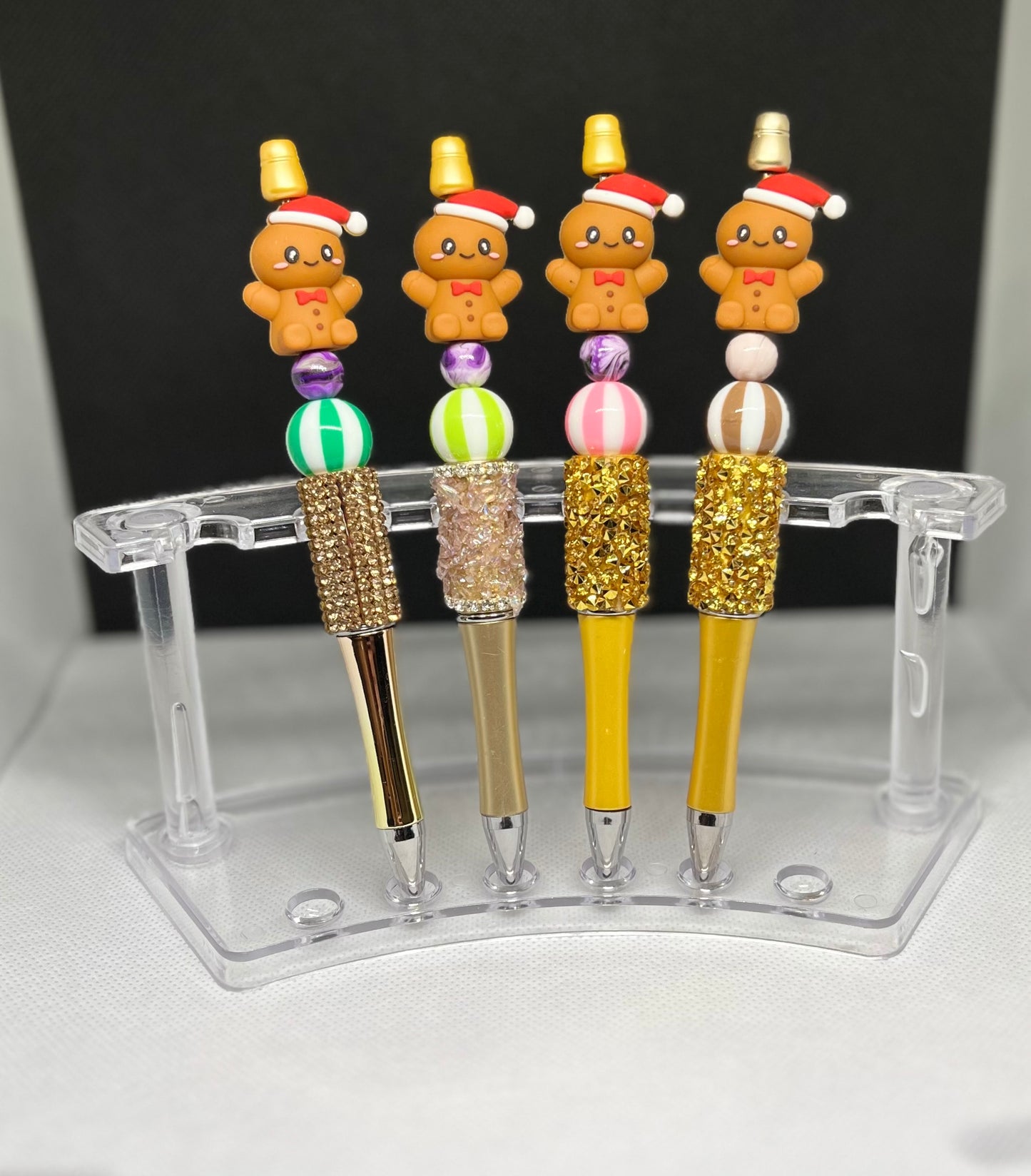 Gingerbread Men Beaded Pen