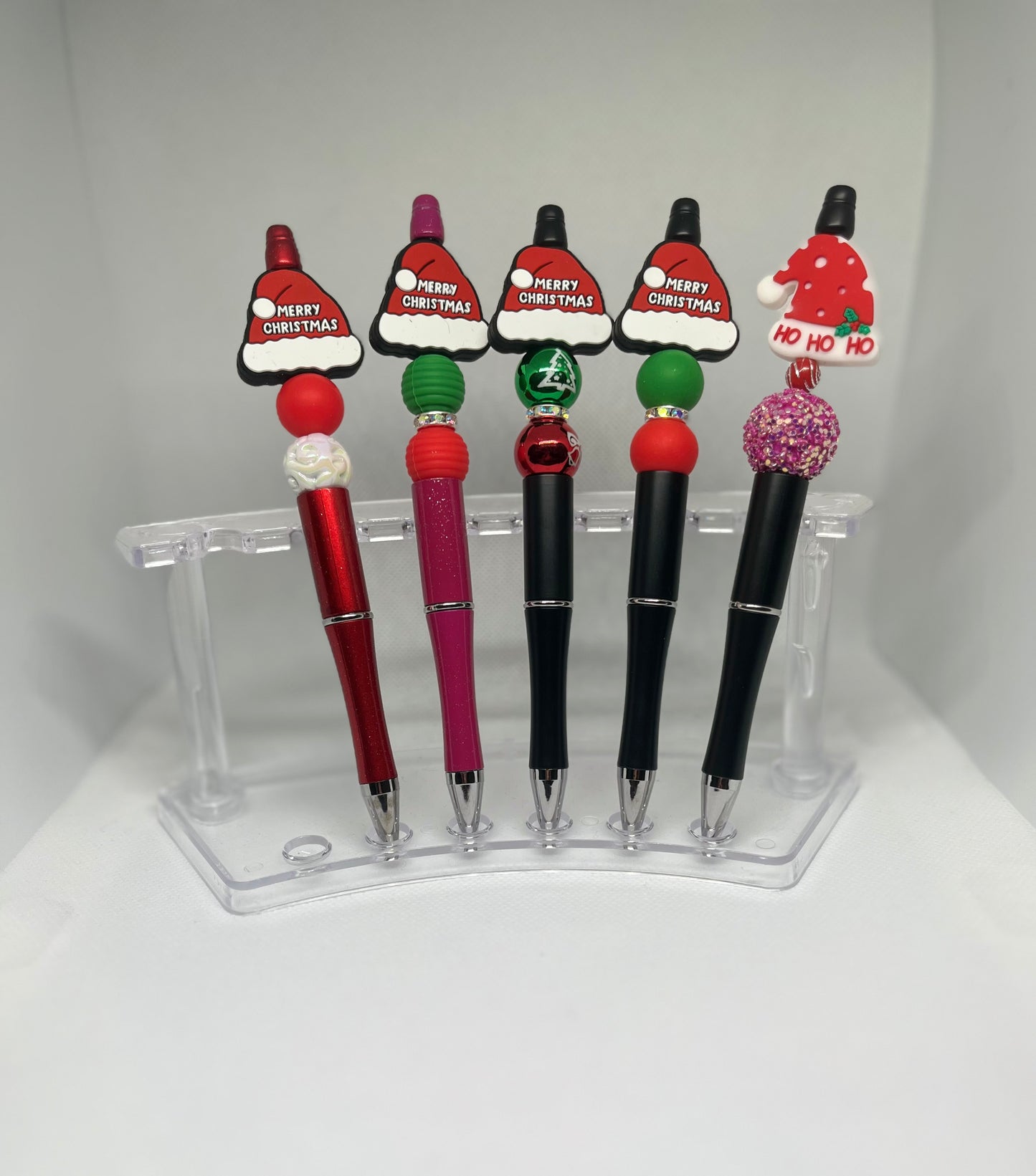 Christmas Hat Beaded Pen