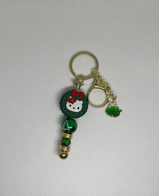 Hello Kitty Beaded Keychain