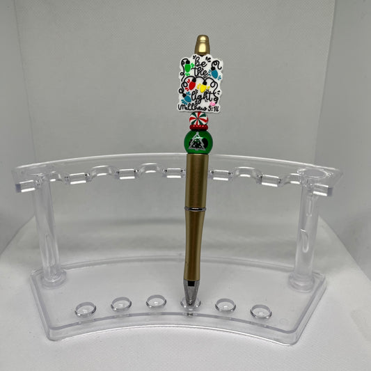 Christmas Lights Beaded Pen