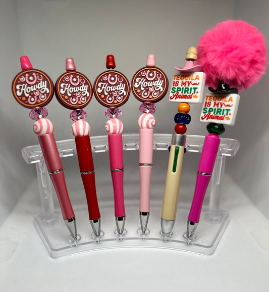 Fun Howdy Beaded Pens