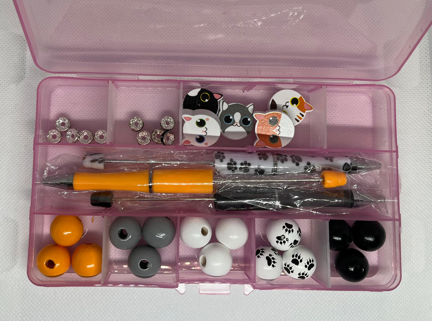 DIY - Cat Beaded Pen Set