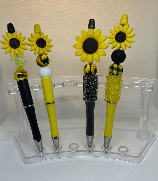 Sunflower Beaded Pen