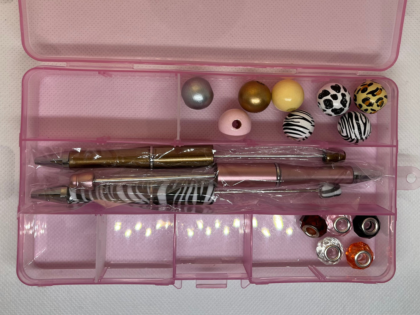 DIY - Cheetah Beaded Pen Set