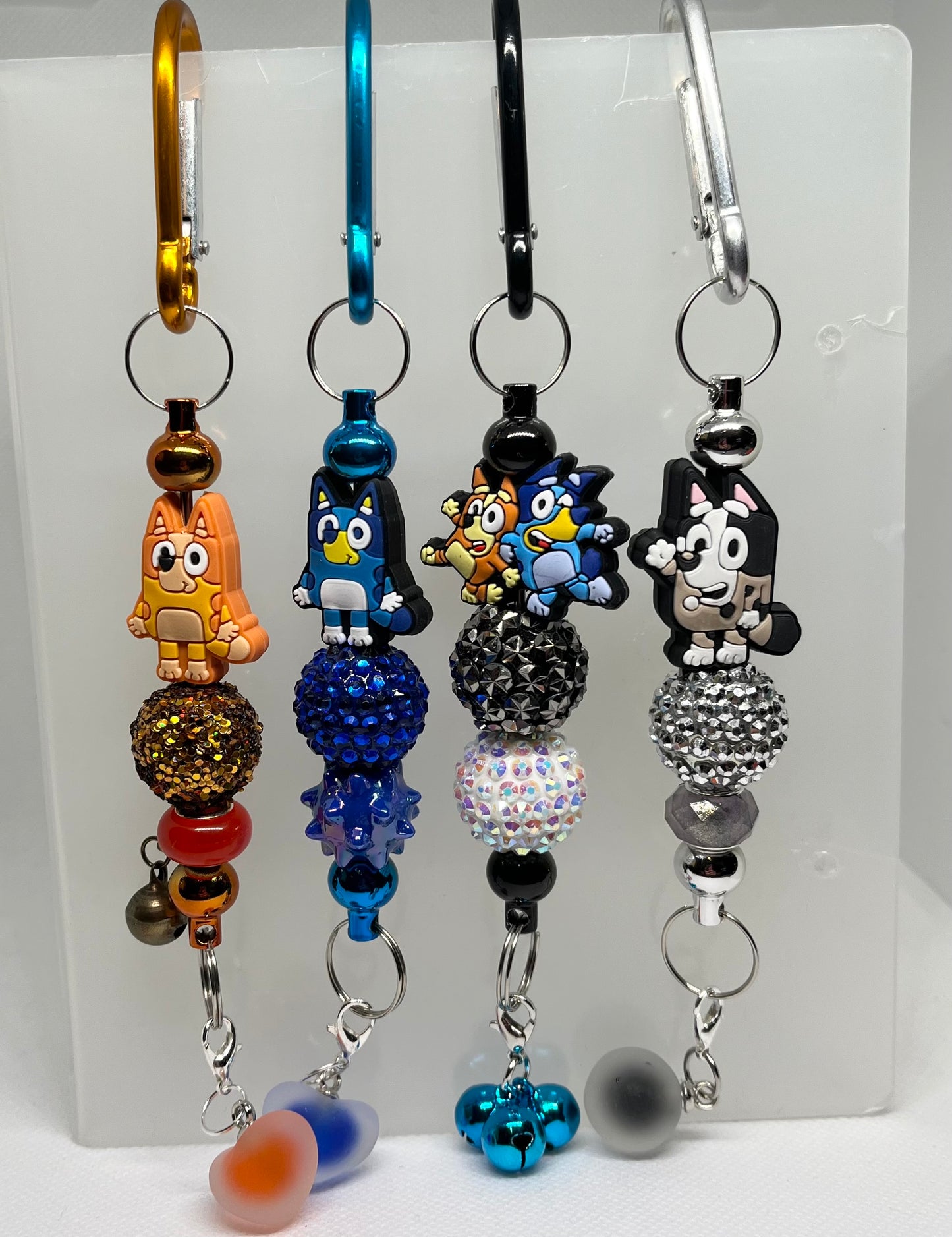 Bluey Beaded Carabiners