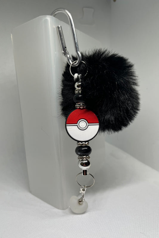 Pokemon Puffy Beaded Carabiner