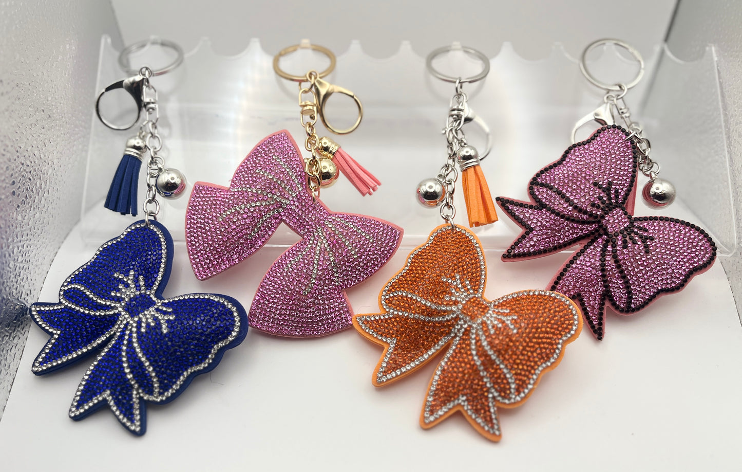Bow & Flag Soft Keychain