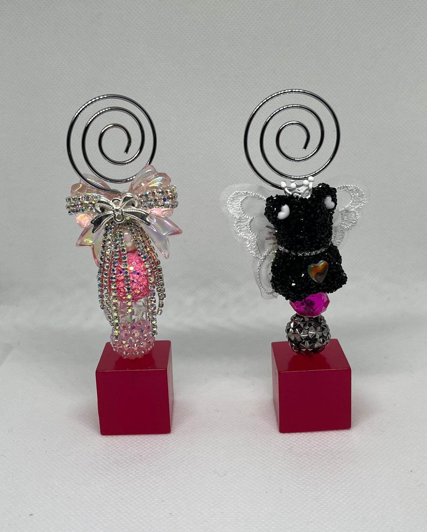 Beaded Wire Photo Holders