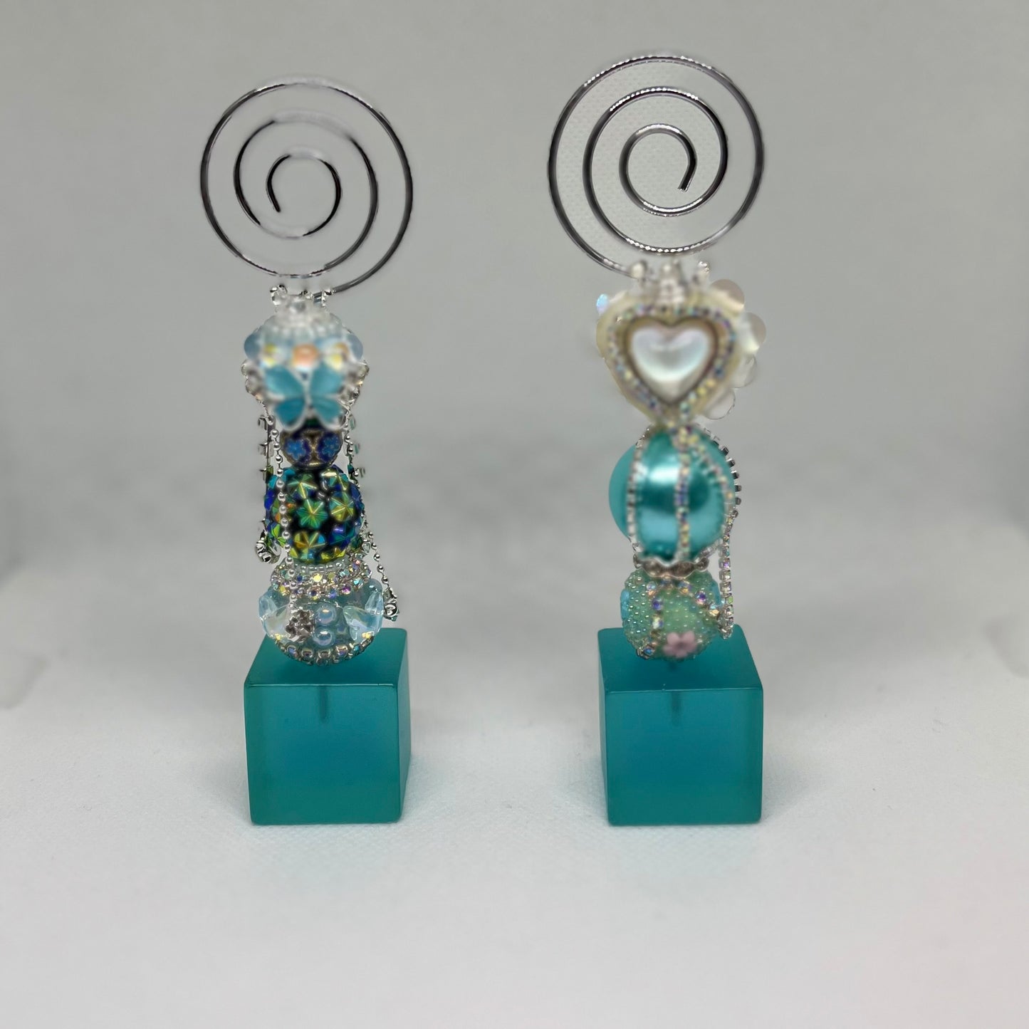 Beaded Wire Photo Holders