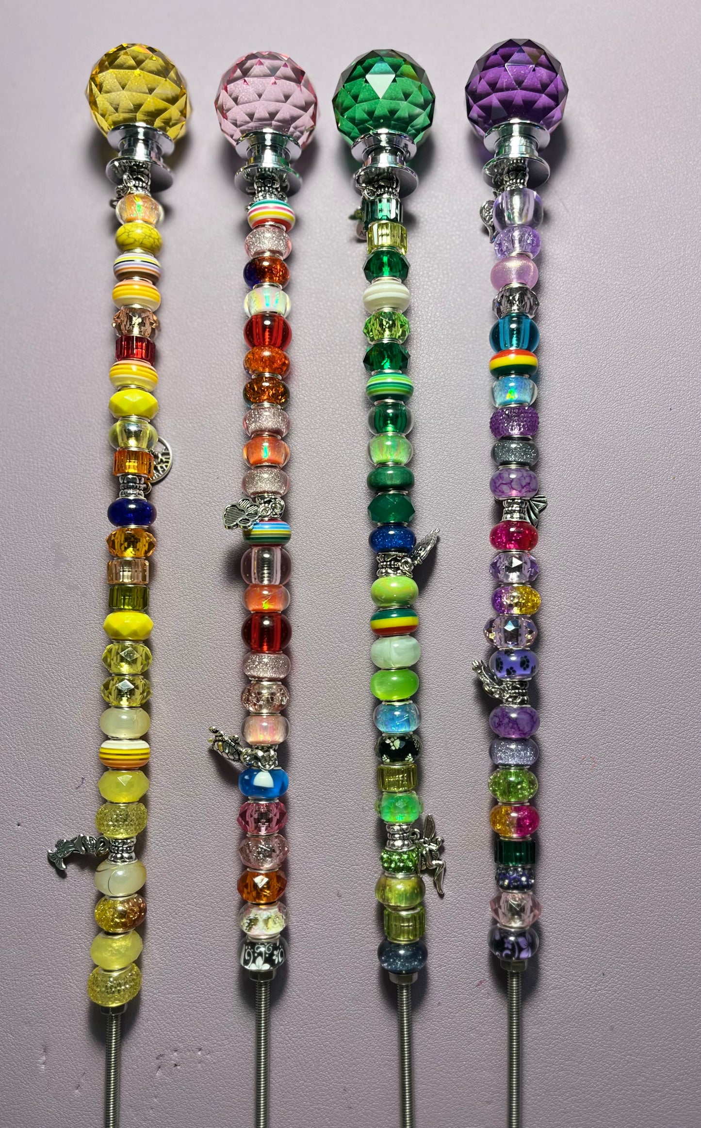 Beaded Fairy Garden Sticks