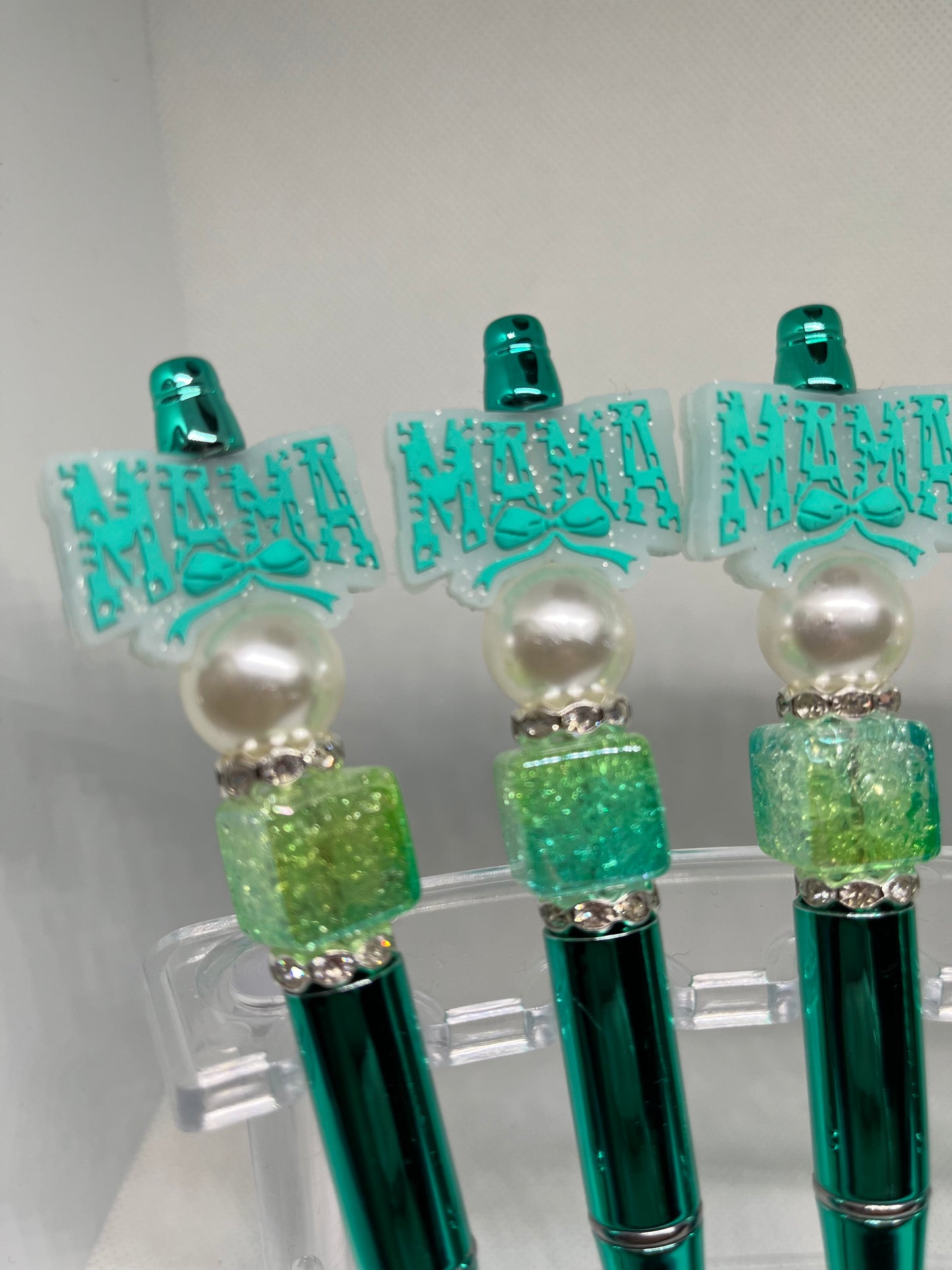 Turquoise Mama Beaded Pen