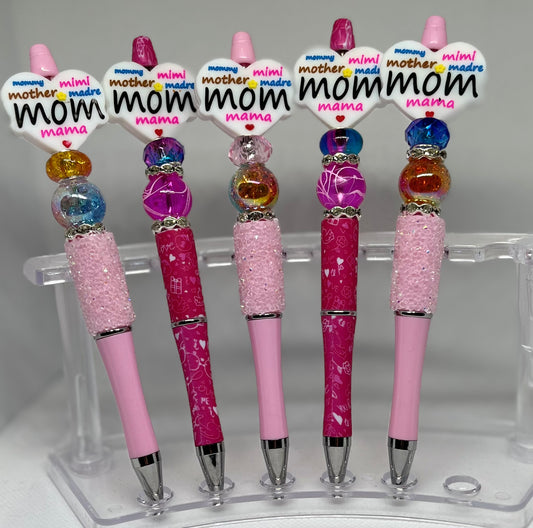 Multi Language Mom Beaded Pen