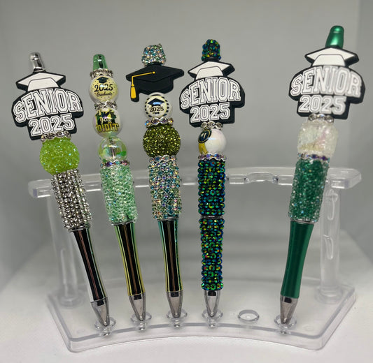 Senior 2025 Beaded Pen - Green
